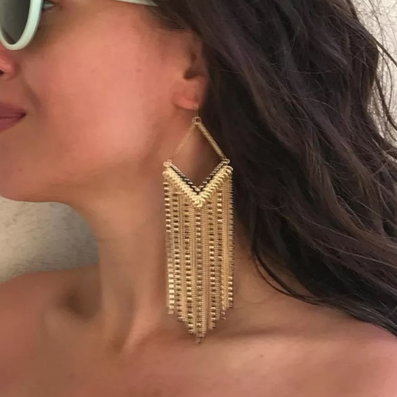 NWT Adia Kibur Tassel Earrings - Picture 3 of 6